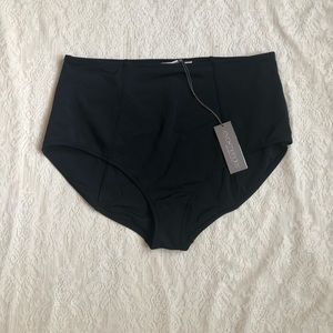 NWT Eva Mendes high waisted black bikini bottoms
